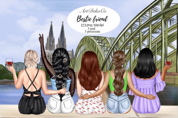Celebrate Connection with Unique Best Friends Clipart
