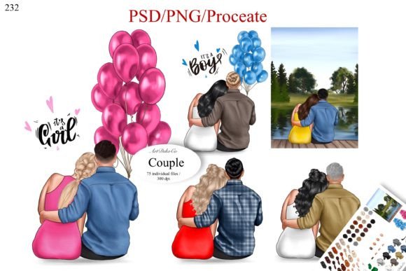 Elevate Your Designs with Premium Couple Clipart and Lovers Art