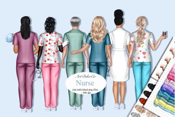 Elevating Healthcare Branding with High-Resolution Nurse Clip Art and Custom Nurse Portraits
