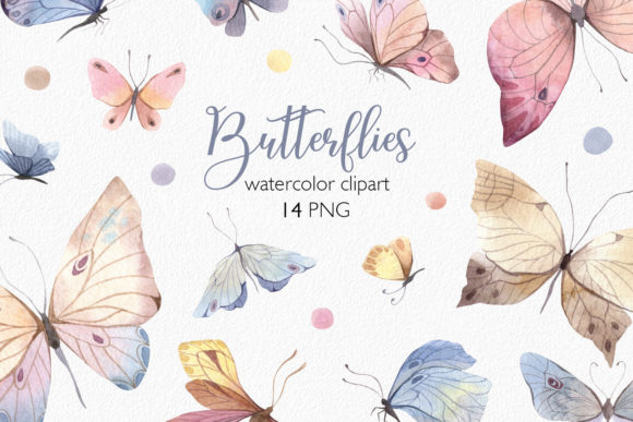 Elevating Your Creative Projects with Delicate Butterfly Watercolor Clipart