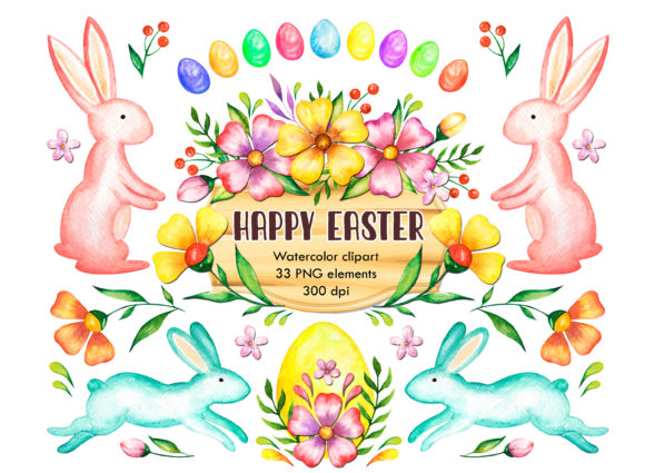 Elevating Your Spring Designs with Happy Easter Clipart and Folk Art Easter Styles