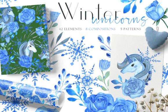 Embracing the Magic: The Rise of Winter Unicorn Clipart Patterns in Modern Design