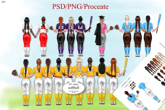 Evaluating Softball Customizable Clipart for Professional and DIY Design Projects