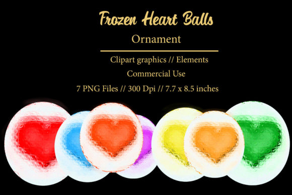 Unlocking Creative Potential with Frozen Heart Ball Elements Clipart